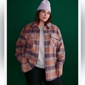 Women’s Plus Size Plaid Jacket/Coat- 3X